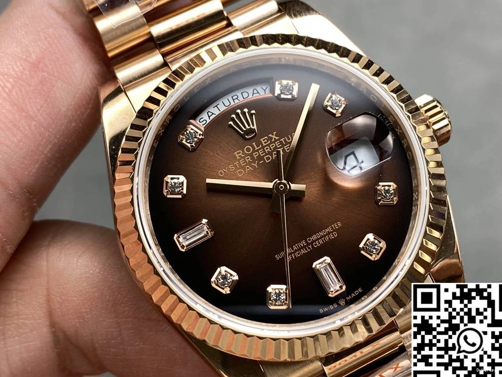 M128235-0037 Day Factory Tungsten Dial Steel Chocalate 36mm Date v5 QF Rolex 1219